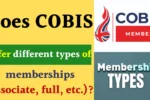 Different types of COBIS memberships