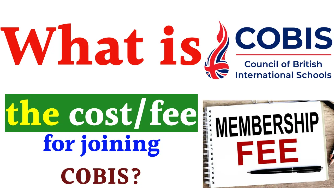 Latest cost structure for COBIS membership